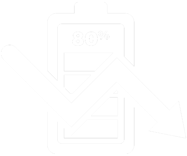 80% Energy Reduction Icon